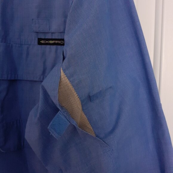 ExOfficio Men's BugsAway Baja Long Sleeve Shirt Blue Size XL - Picture 9 of 15